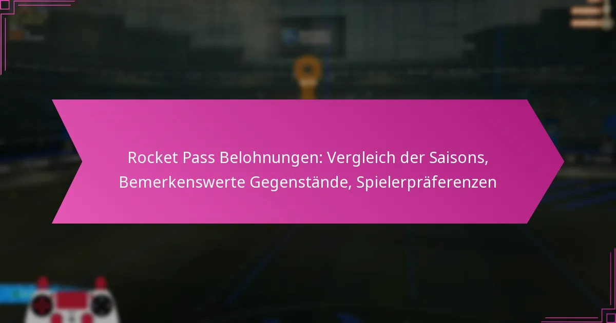 You are currently viewing Rocket Pass Belohnungen: Vergleich der Saisons, Bemerkenswerte Gegenstände, Spielerpräferenzen