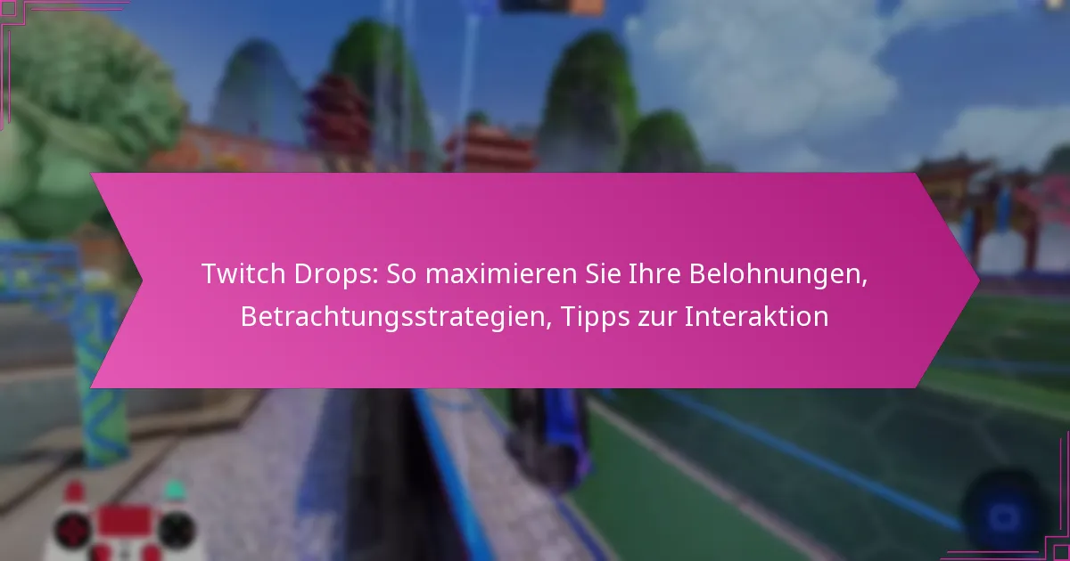 You are currently viewing Twitch Drops: So maximieren Sie Ihre Belohnungen, Betrachtungsstrategien, Tipps zur Interaktion